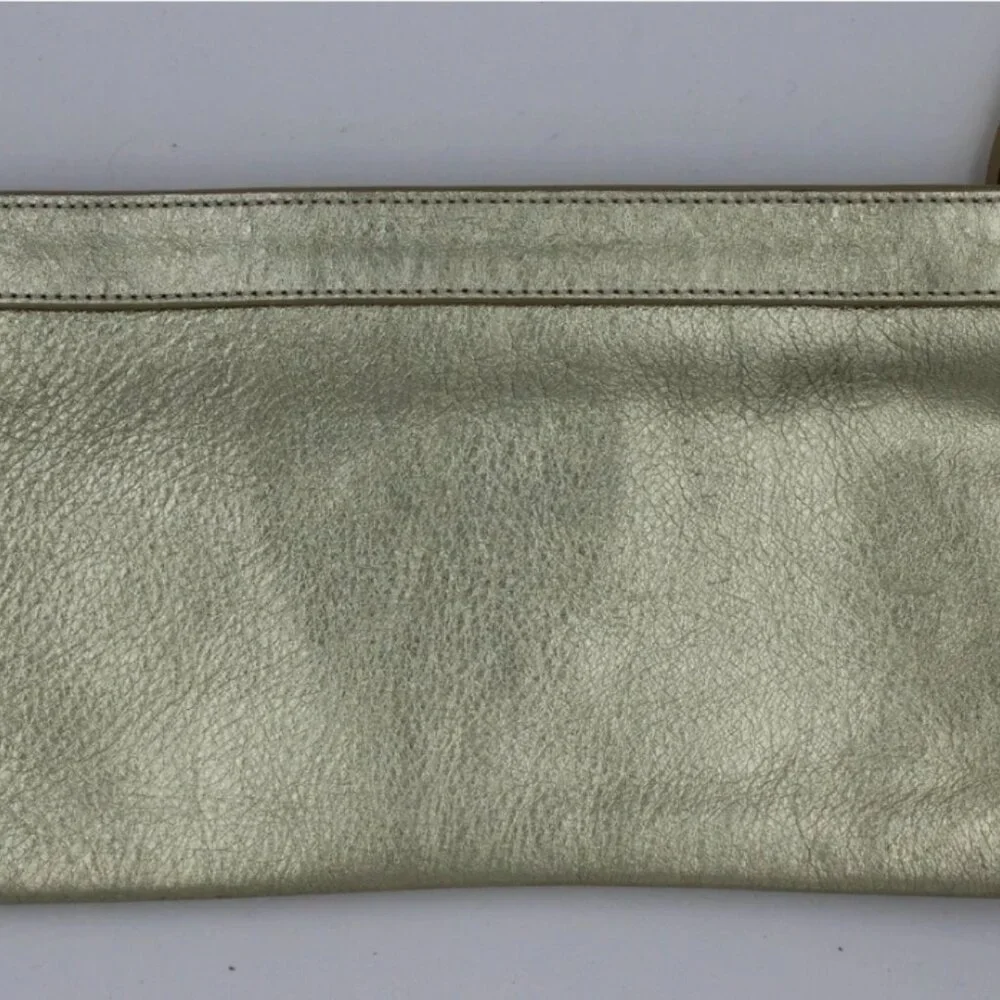 KATE SPADE Metallic Gold Soft Leather Zipper Cosmetic Case - Picture 7 of 13